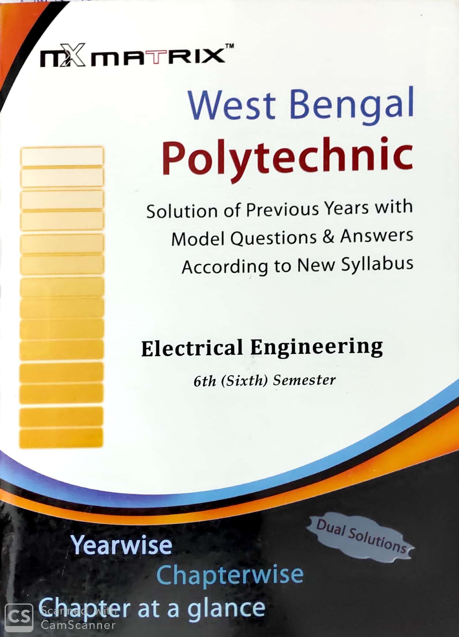 EE 6th Semester Polytechnic MATRIX Organizer 